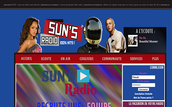 Réalisation d'un site internet pour une web radio